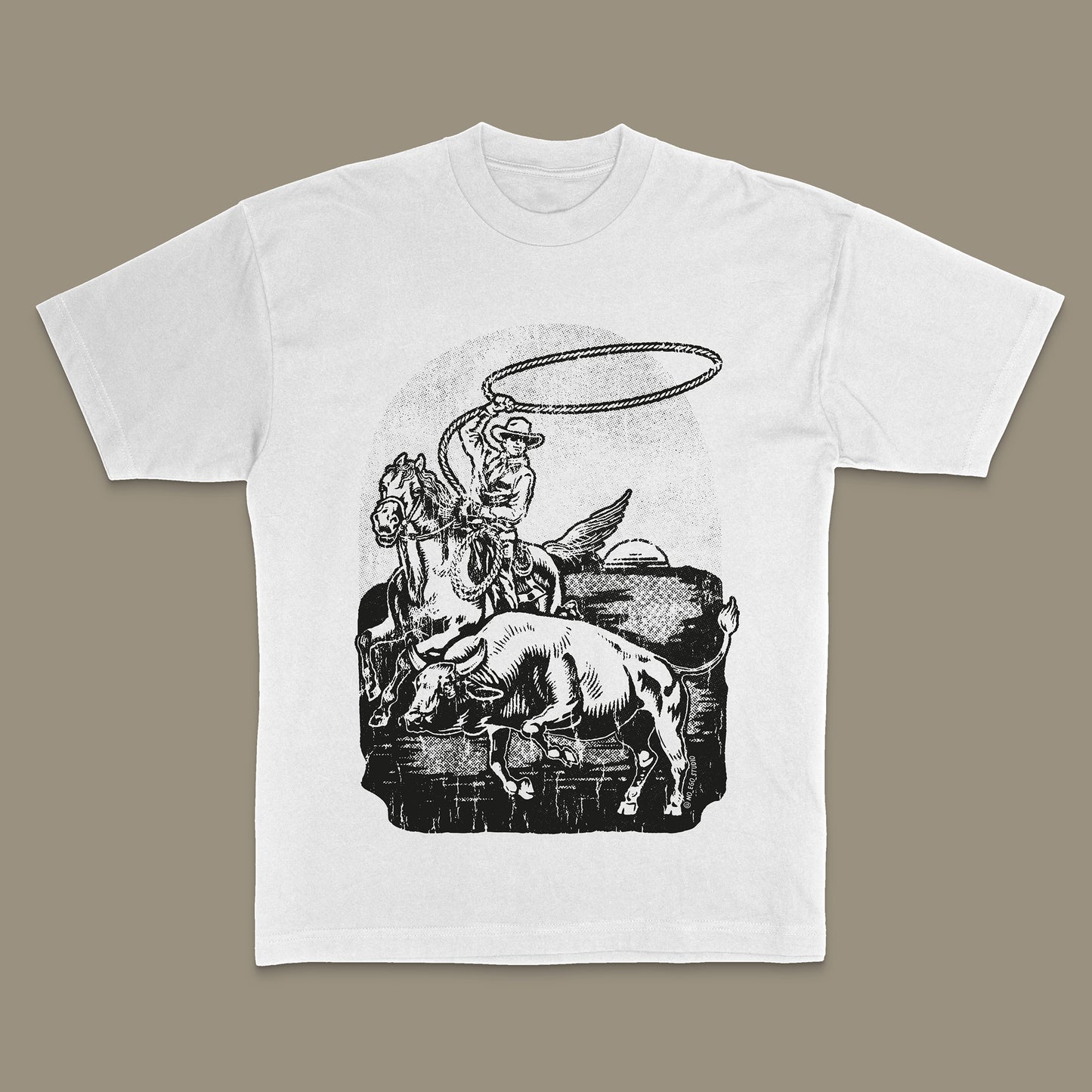 Roping Scene (Rustic effect)