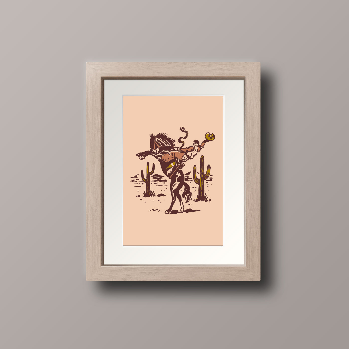 Rearing Horse Cowboy