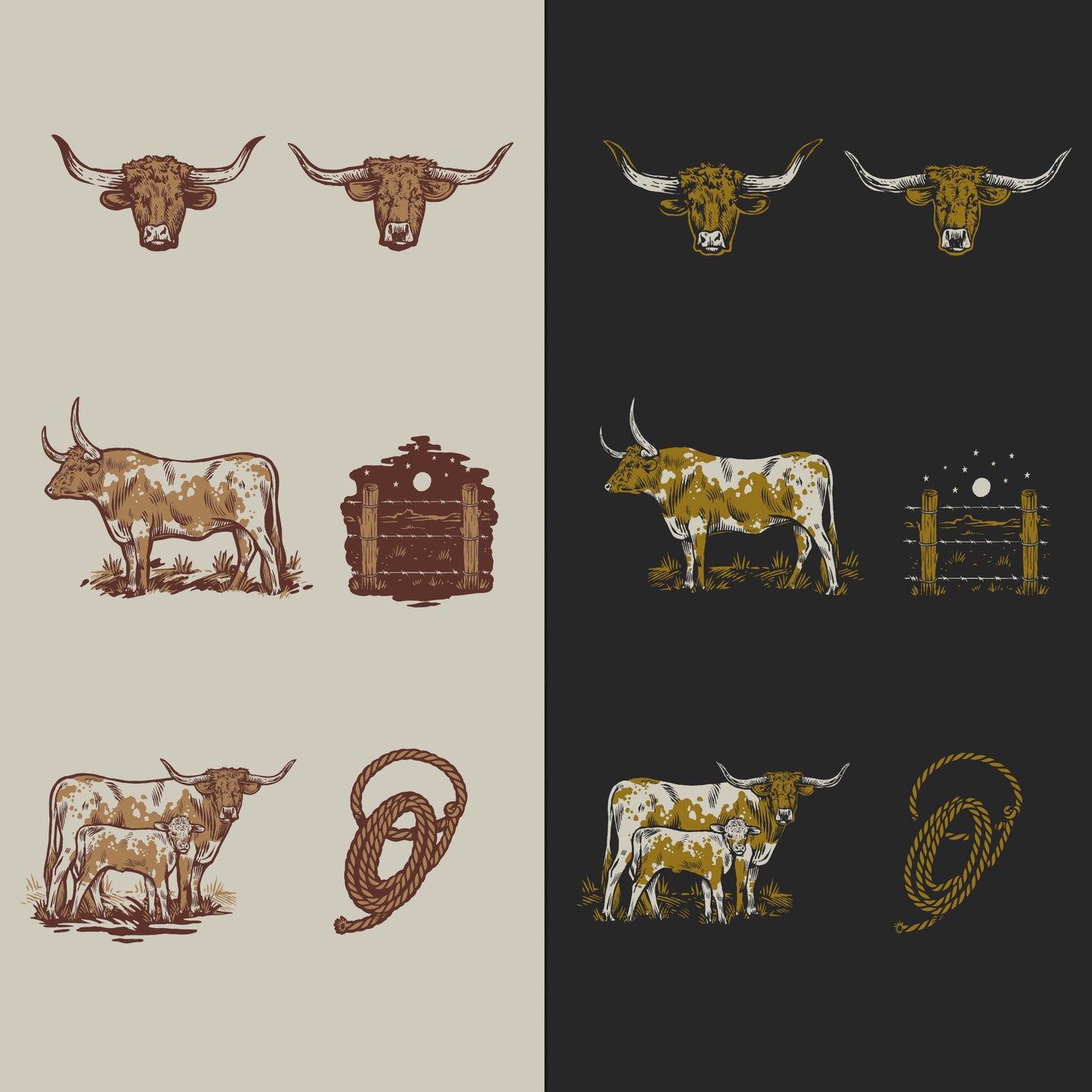 Longhorn Cattle Bundle