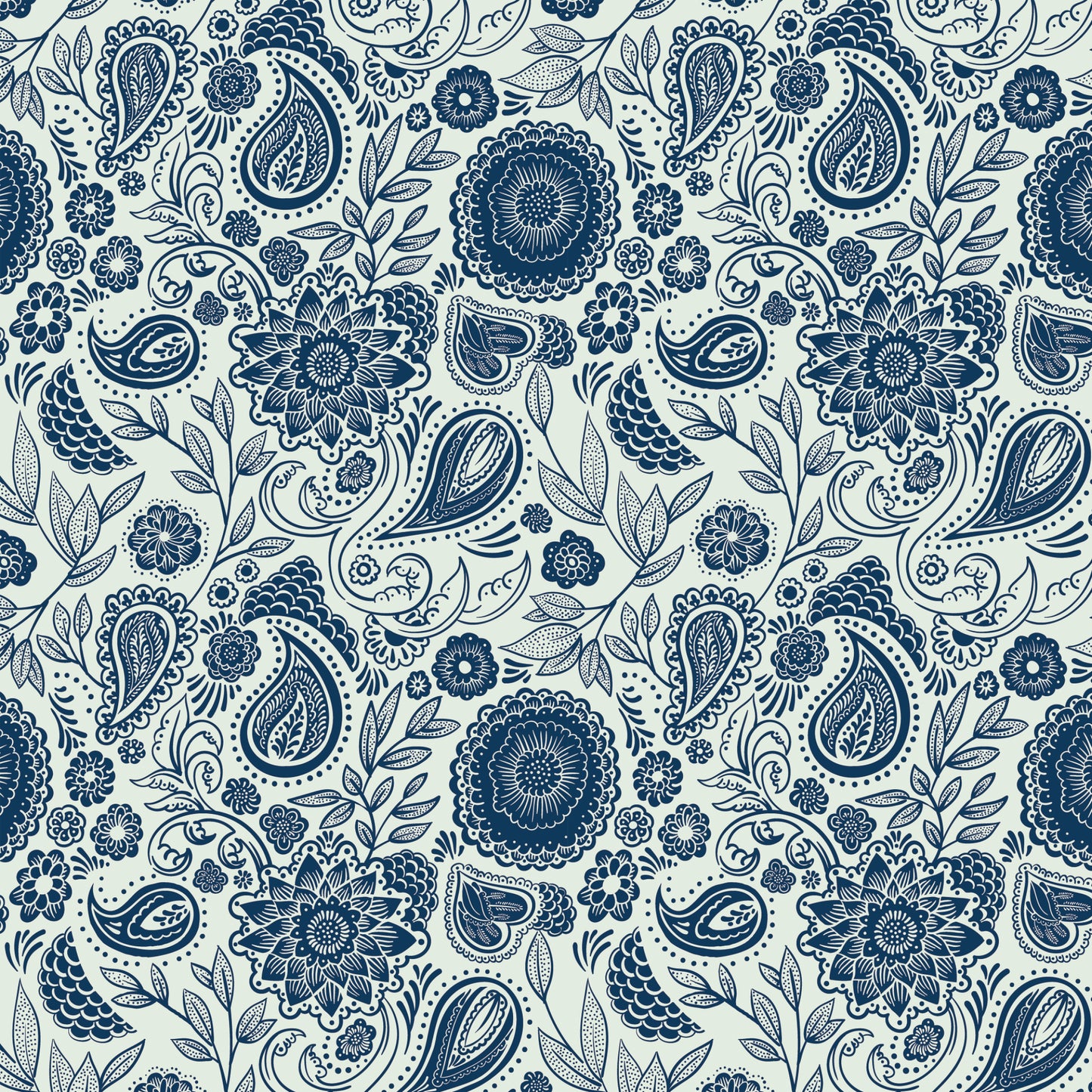 Blue Paisley