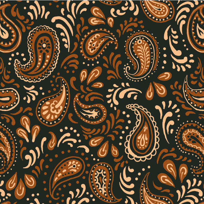 Vintage Tricolor Paisley
