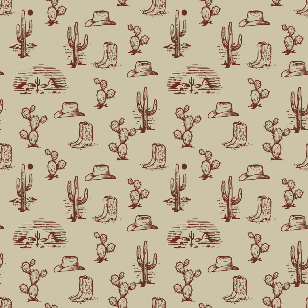 Cowboy Hats, Boots and Cacti